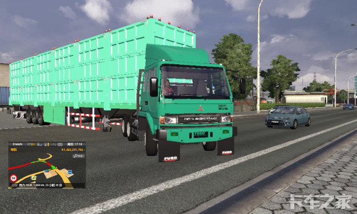 欧卡2 ets2三菱52款车头拉沙套装分享 百度云盘下载