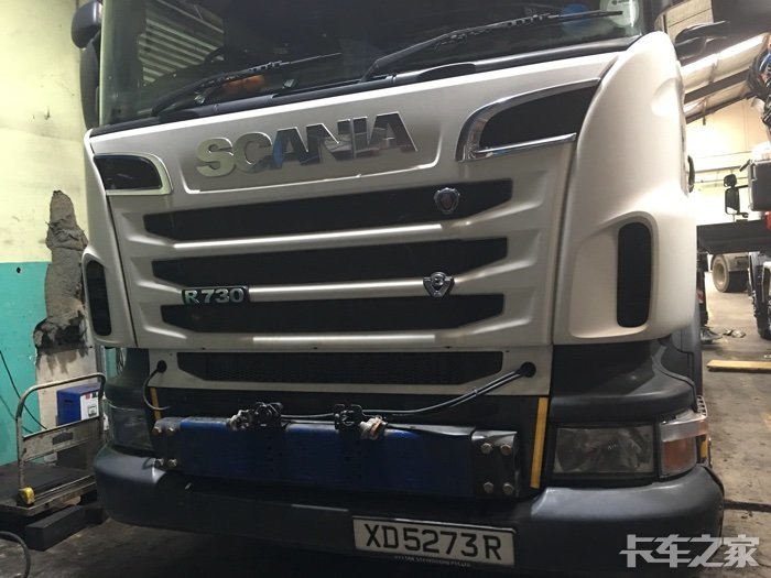 实拍香港 scania r730!车王