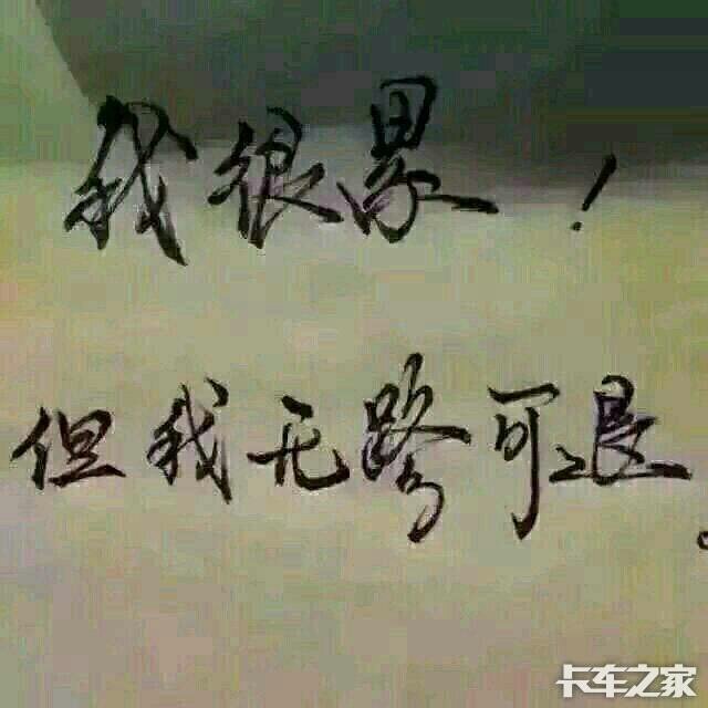 只要干不死,就往死里干这就是生活 _ 卡车之家论坛