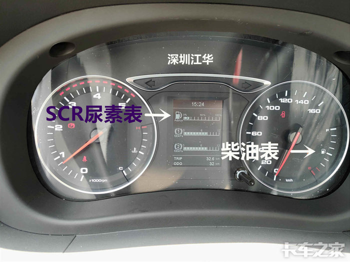 仪表有尿素表指示和提醒功能