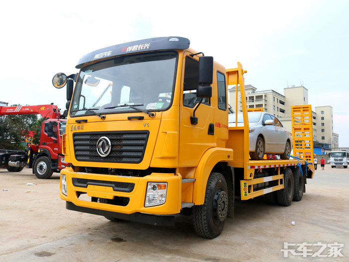 玉柴240270马力东风锦程v5后八轮平板车