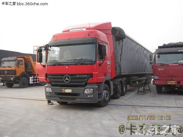 闽捷物流的奔驰6*2【实拍】 _ 卡车之家论坛