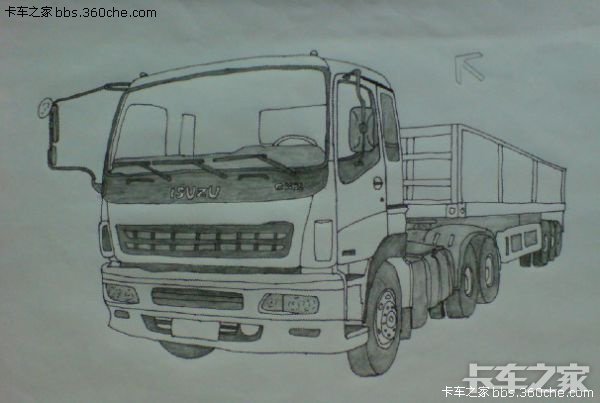 卡车绘画