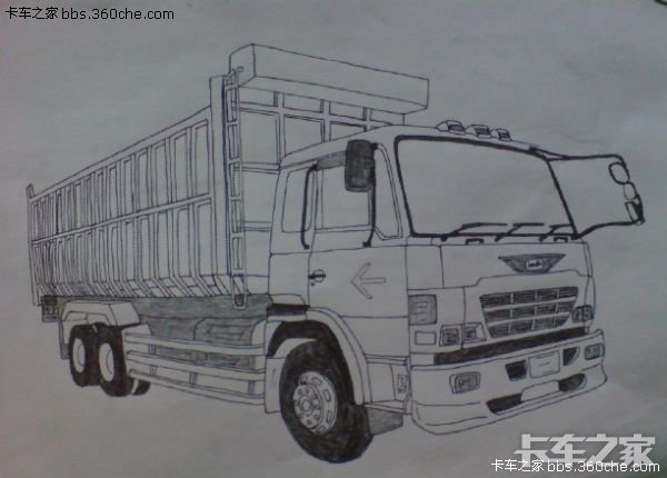 卡车绘画