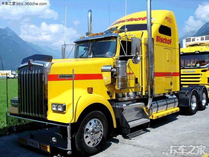 美式长头卡车代表作肯沃斯w900