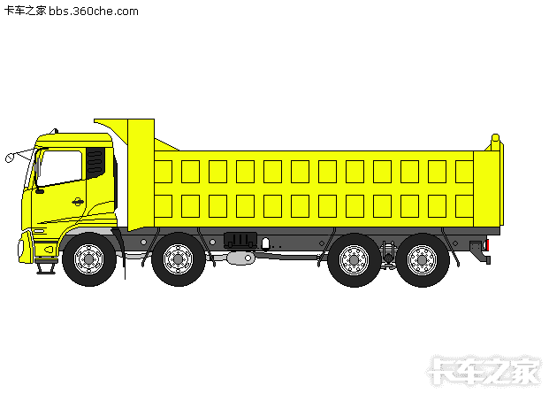 卡车绘画——东风大力神dfl3310b1