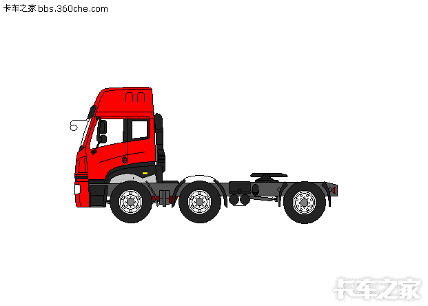 卡车绘画——东风紫罗兰牵引车