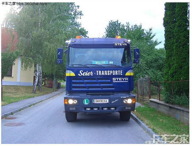 看看奥地利斯太尔卡车