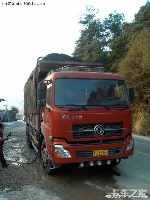 东风大力神拉煤直播咯!多图哦 _ 卡车之家论坛