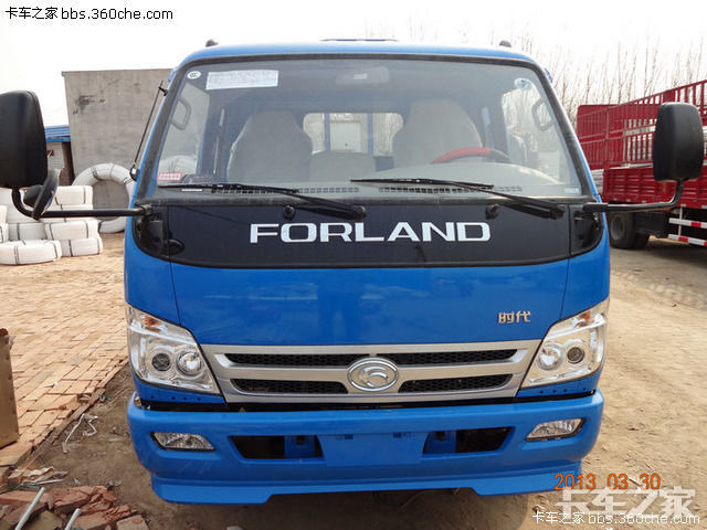 提车作业蓝色福田时代骑仕4560多图详拍