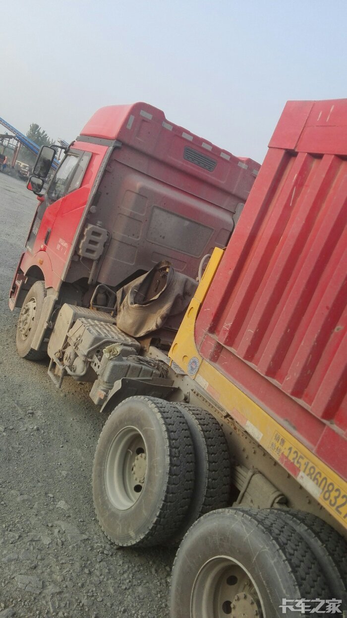 【我和解放j6自卸车】高大威猛,挣钱利器!