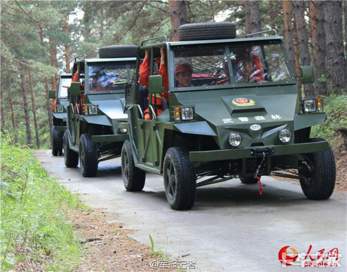 武警森林部队配发新型全地形车可适应恶劣地形