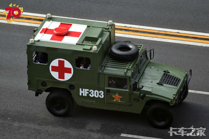 猛士救护车抗战胜利日阅兵卫勤方队也有使用