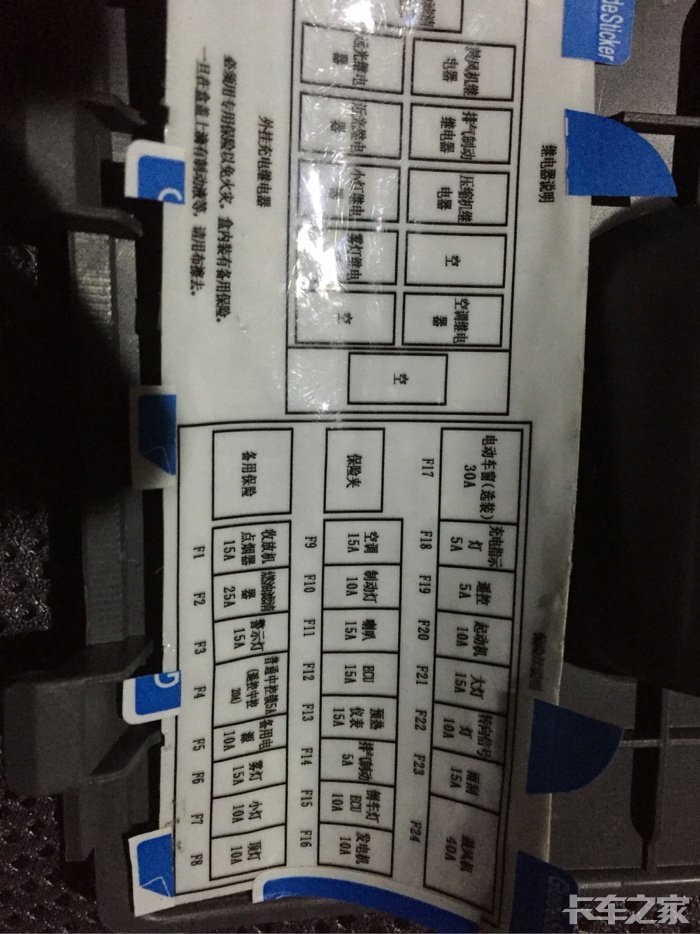 江铃凯运保险盒