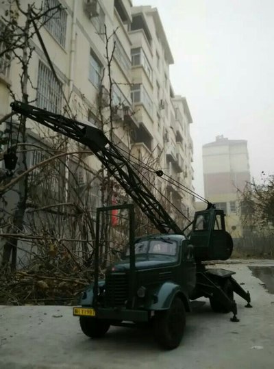 老解放ca15汽车起重机模型