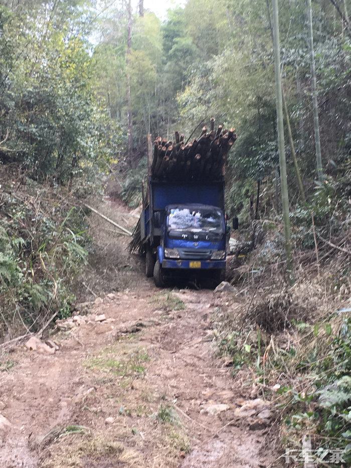 铁武林四驱农用车拉毛竹