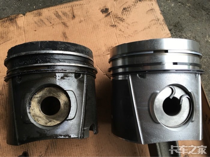 新旧活塞对比图,想起一句歌词:  ～～由来只有新人笑,有谁听到旧人哭