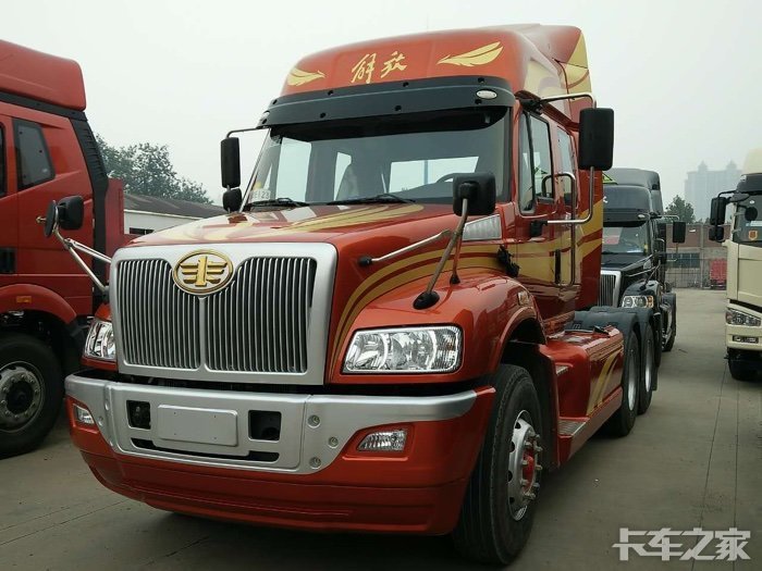 解放安捷e长头重卡期待你的到来8月底将你迎娶回家