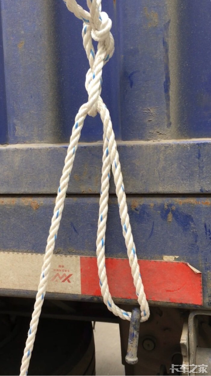 长途卡男说货物捆扎歪评常用绳结