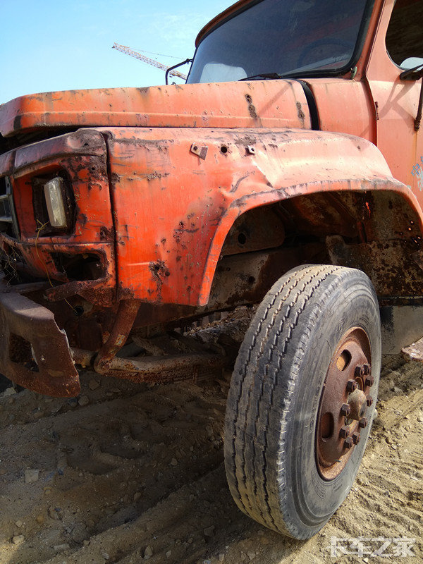 好少见的长头搅拌车报废的