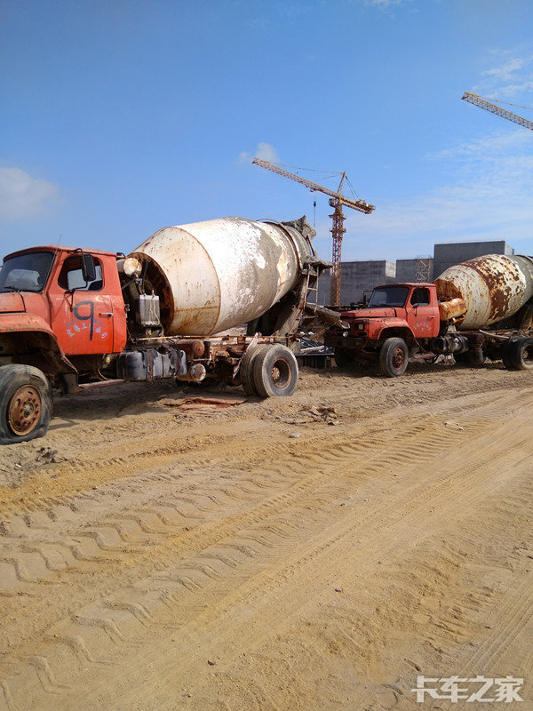 好少见的长头搅拌车报废的