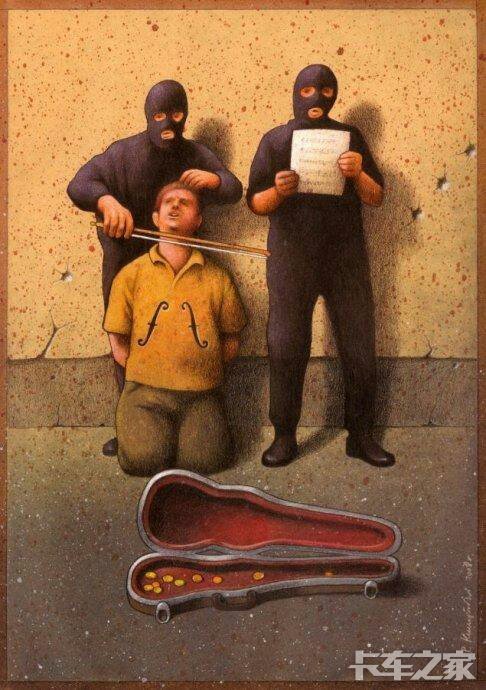 讽刺社会黑暗现实的图片