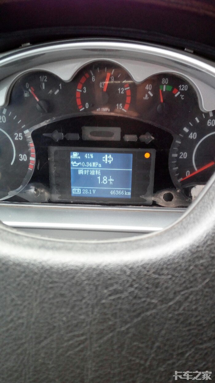 锡柴320排气系统故障灯亮