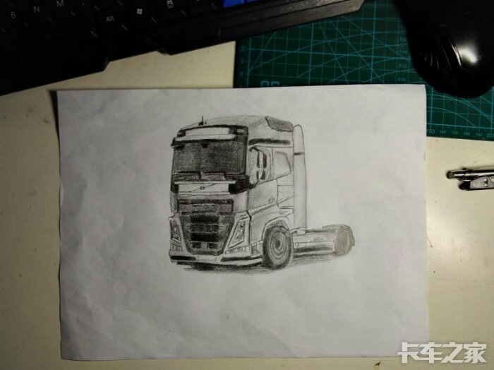 【铅笔画】沃尔沃fh _ 卡车之家论坛