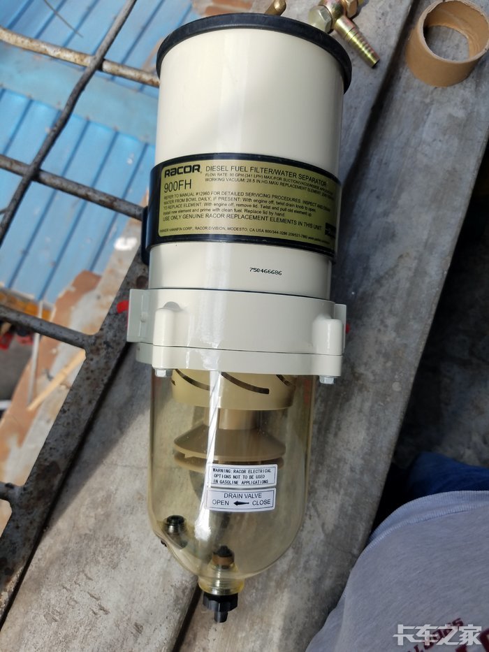 出个派克900fh中卡货车油水分离器总成滤清器柴油过滤器