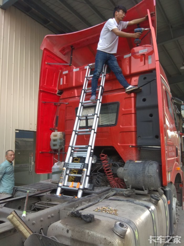 中卡物流加装导流罩,准备测试油耗