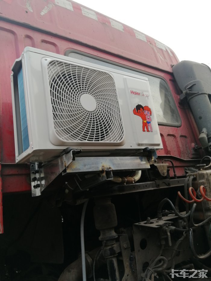 途经青岛各高速路口以安装驻车空调的卡友请注意