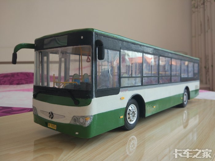 手工制作124亚星公交车模型