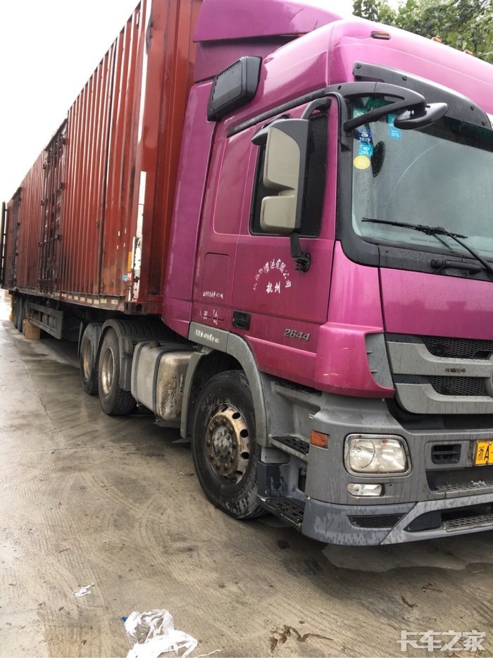 转让 阿克托斯奔驰 国四 带十七米集装箱 _ 卡车之家论坛