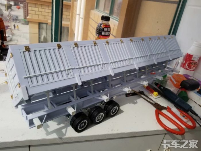 手工制作百吨王挂车模型 _ 卡车之家论坛