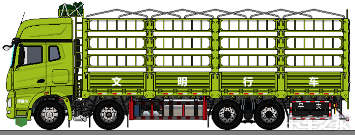 卡车绘画---全网第一辆一汽解放j7载货车下线