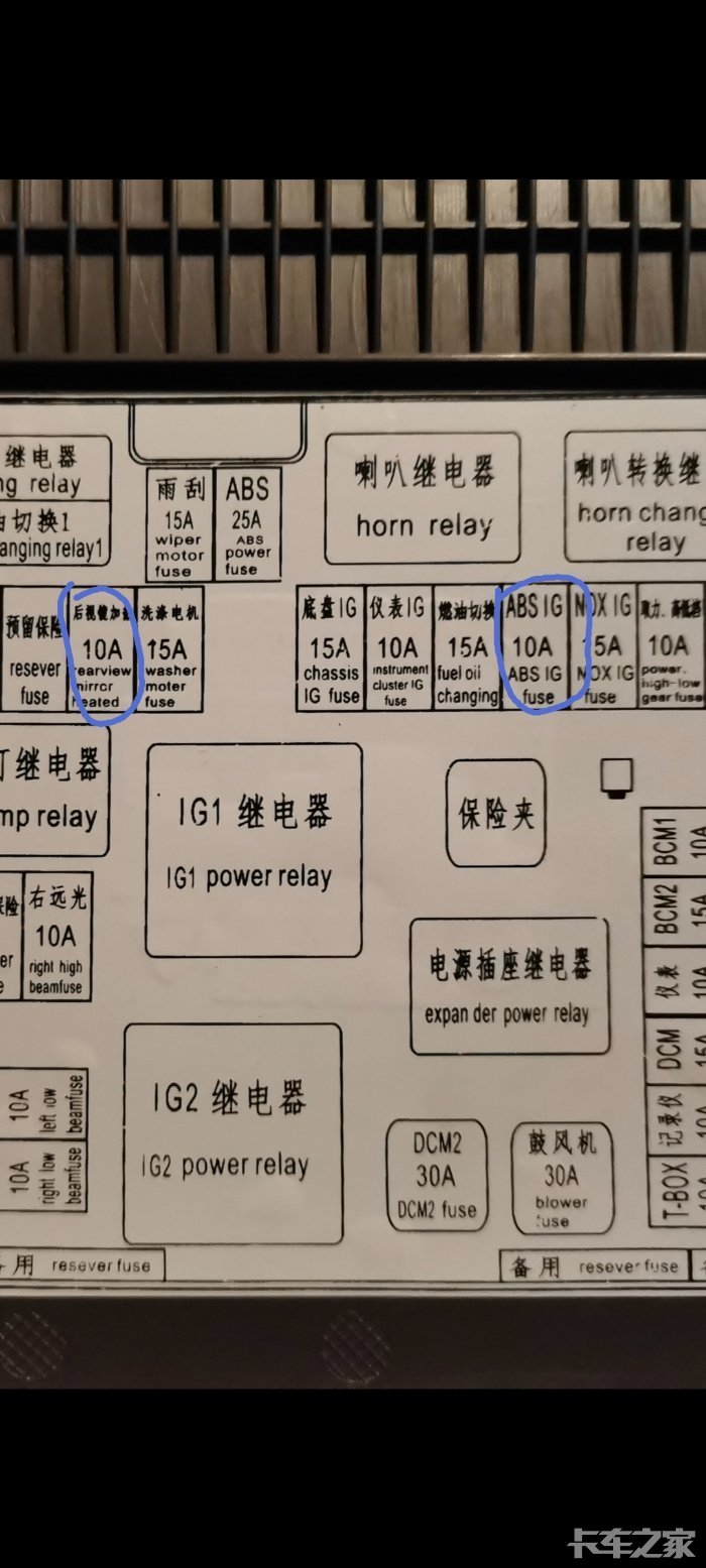 卡特320c中文保险丝图图片