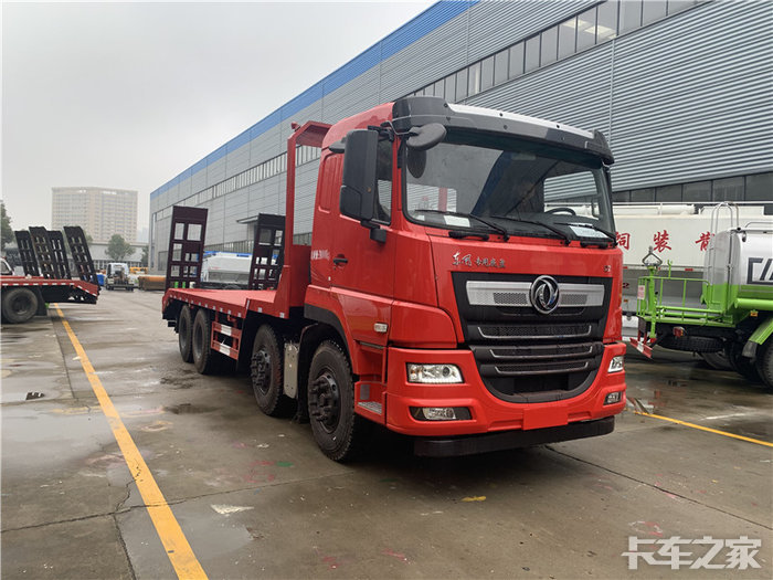 东风d7四桥平板拖车玉柴350马力短轴距山路适用