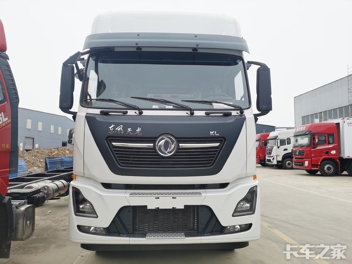 9米6东风天龙kl冷藏车雷诺465马力发动机海柜平板冷机