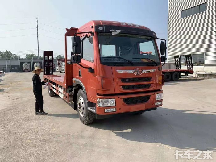 爆款解放龙v单桥平板车