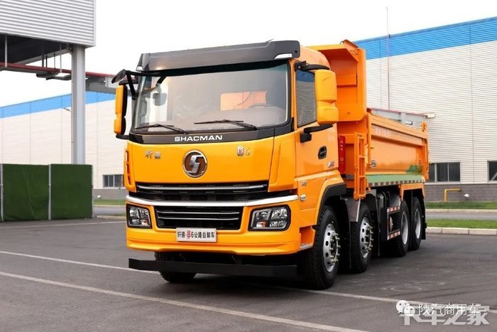 一抹黄色陕汽商用车自卸车公路运霸