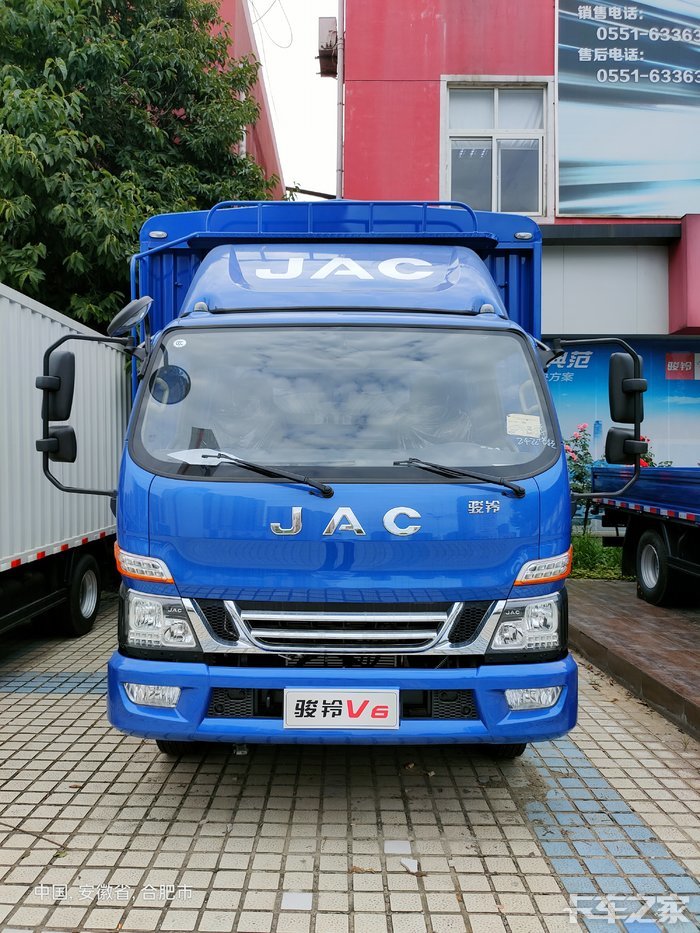 今日推荐车型:江淮 骏铃v6 156 马力 4.18米单排仓