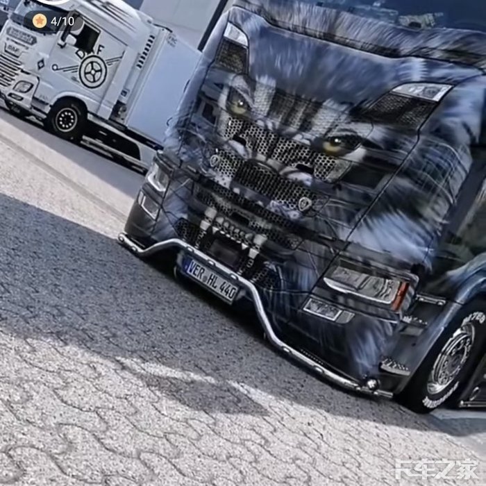 这款斯堪尼亚的拉花我最喜欢贴的很有个性