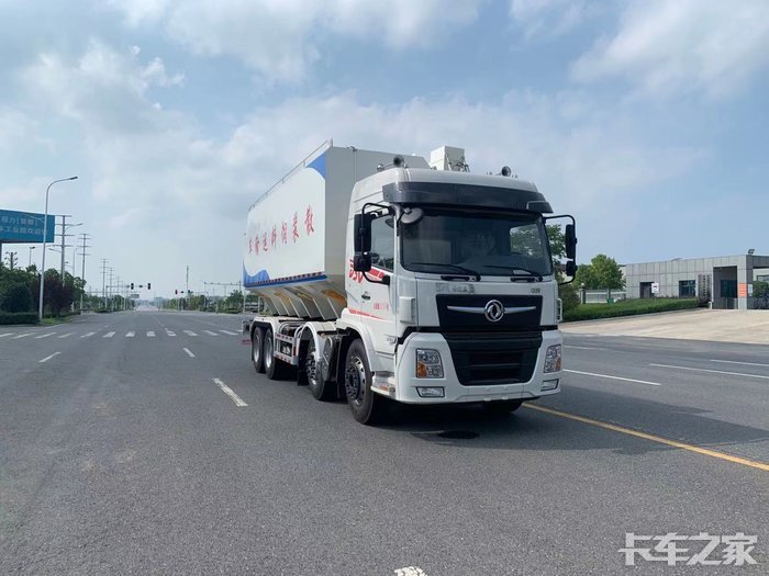 东风畅行d3v前四后八短四轴散装饲料车适合养殖场崎岖