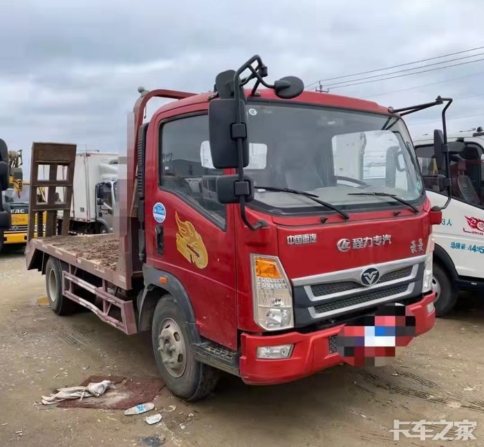 二手蓝牌挖机平板车挖机拖板车小挖机平板拖车